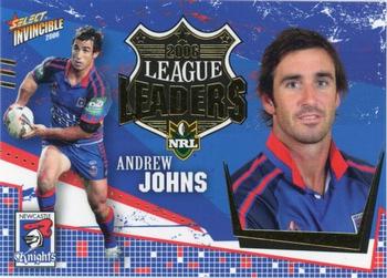 2006 Select Invincible - League Leaders #CC07 Andrew Johns Front